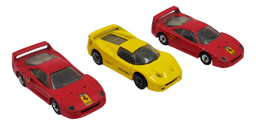 3 Matchbox Ferrari F49 Y F50 De 1988 Sueltos Usados