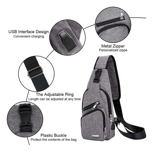 Phabuls Bolso Bandolera Pequeño Para Mujer, Mochila De Lona,