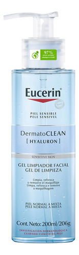 Eucerin Dermatoclean Gel Limpiador Facial Piel Mixta 200ml Normal Día/noche