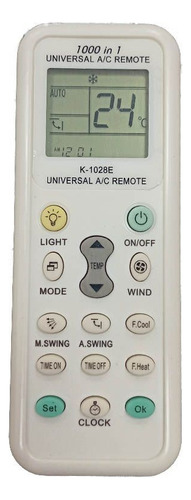 Kit 2 Controles Para Ar Condicionado Universal