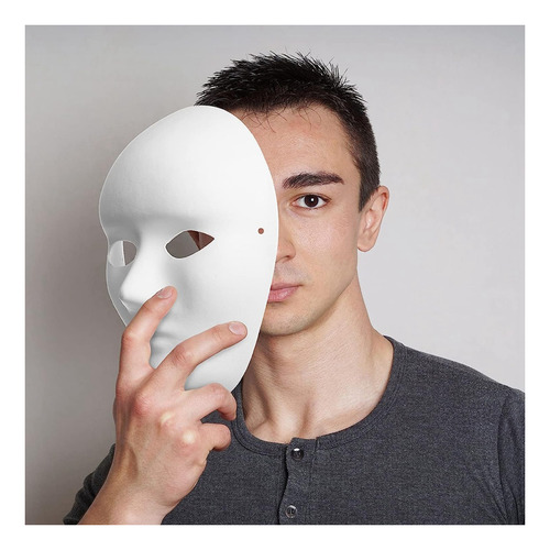 30 Pack 2 Sizes Paper Mache Masks Create Artistic Craft Proj