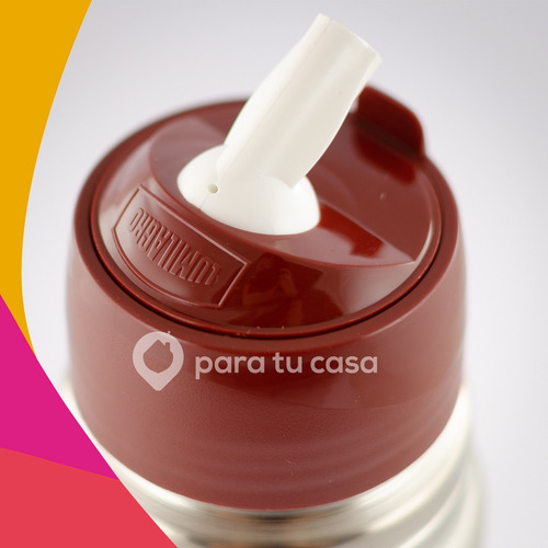 Termo Lumilagro Luminox Color De Acero Inoxidable 1lt