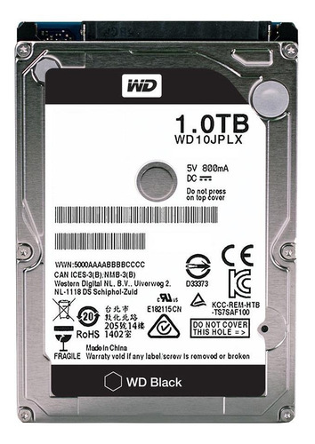 interno Western Digital WD Black WD10JPLX 1TB