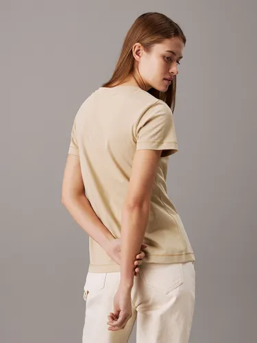 Polera Monologo Slim Beige Calvin Klein