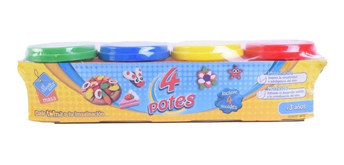 Juego De Masas En Pote X 4 El Duende Azul 6052
