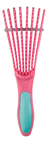 Dompel Cepillo De Pelo Caracol Rulos Flexible Cabello Rosa