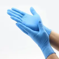 Comprar Guantes De Nitrilo Descartables Azul \u002F Celeste Caja X 100