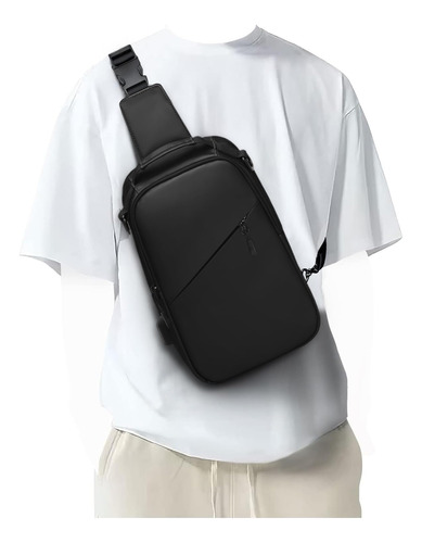 Bolso Bandolera Negro Para Hombre, Mochila Tactica Mochila D