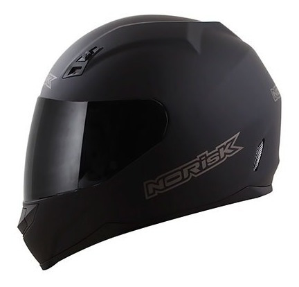 Capacete Norisk Stunt Ff391 Monocolor Preto Fosco Nf