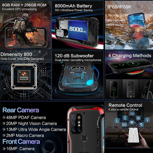 Conquest S20 Atex - Celular Resistente Conexión 5g Gps Wifi