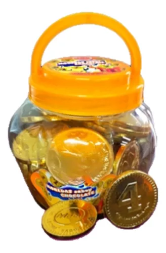GENERICO Monedas De Chocolate - Fruna (Pote Con 50 Unidades)