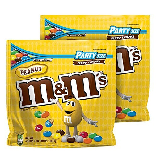 M & M's Cacahuete Partido Del Caramelo De Chocolate Tamaño 4