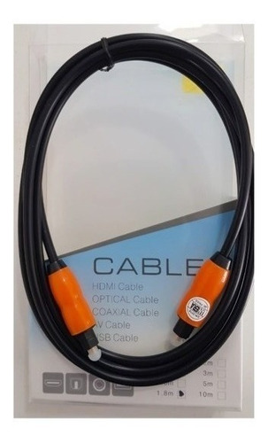 Cable Fibra Óptico Audio Digital 1.8 M