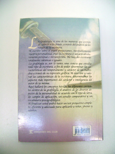Grafologia Estudio Personalidad Letra Liborio Lingenti Boedo (Usado)