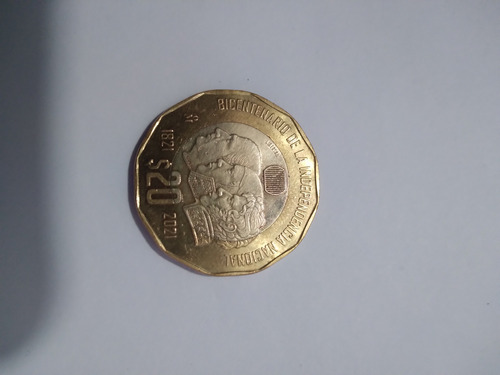 Moneda De 20 Pesos Bicentenario De La Independencia Nacional