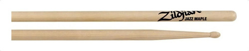 Baquetas Palillos Zildjian Jazz Punta Madera Jzm Americano Color Natural