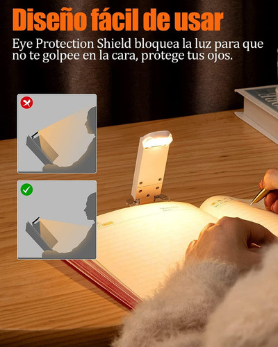 Luz Nocturna Led, Luz Nocturna Plegable Usb, Luz De Libro