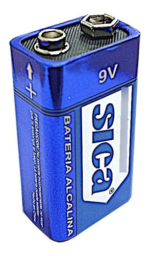 Bateria 9v Pila Alcalina Sica