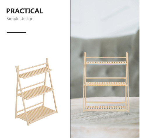 Soporte Para Macetas Mini House, Estante De Almacenamiento P