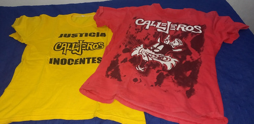 Remeras Callejeros - Lote X 2 Usada