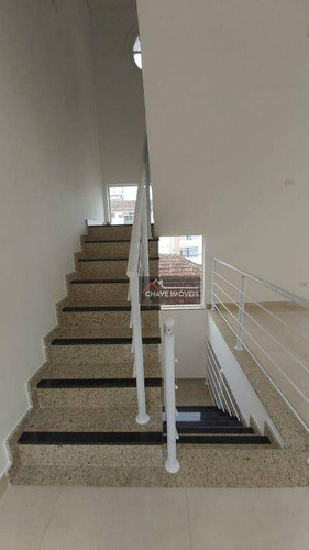 Imagem 23 de 30 de Casa Triplex Com 3 Dormitórios Suítes, Piscina, Recém Construído, 380 M² - Venda Por R$ 1.760.000 Ou Aluguel Por R$ 11.500/mês - Aparecida - Santos/sp - So0142