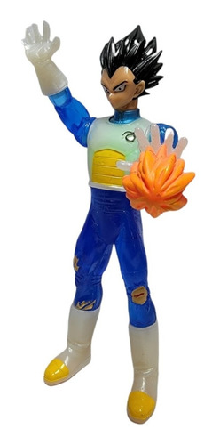 Figura/ Juguete Vegeta  Con Luz Y Kamehameha En Mano