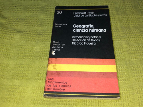 Geografía, Ciencia Humana - Humboldt, Ritter - Ceal