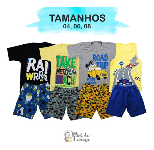 Roupa Infantil Kit 3 Conjunto Menino Masculino Atacado