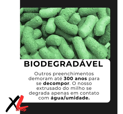 Flocos Proteçao Preenchimento Caixa Isopor Biopack 100 Litro