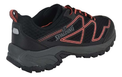 Imagen 4 de 6 de Zapatillas Running Mujer Spalding Para Correr Negras Zfo3003