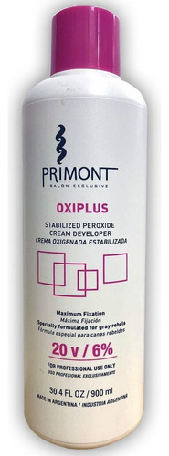 Crema Oxidante Oxiplus Cubre Canas Primont X 900ml Tono 20 vol