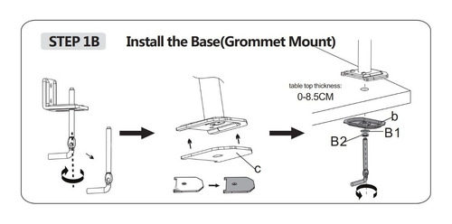 Imagen 6 de 10 de Soporte De Mesa Pc Base Para Tv Base Monitor De 17 A 30