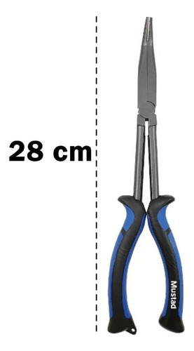 Pinza Mustad Mt104 Saca Anzuelo Punta Doblada Acero Pesca