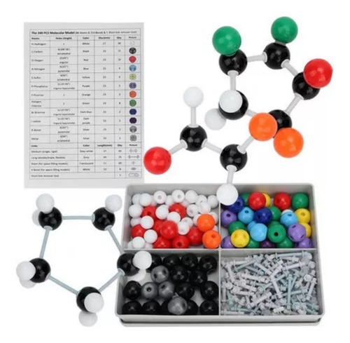 Ferramenta De Modelo De Química Molecular Orgânica 240pcs