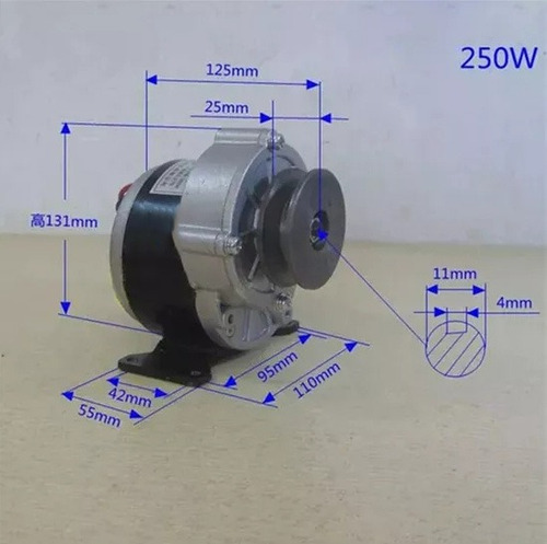 Motor 250w 12v Ideal Para Eléctrico Corriente Continua