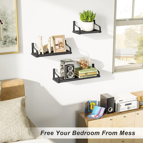 Juego De 3 Estantes Flotantes Para Pared Sala Baño Y Cocina