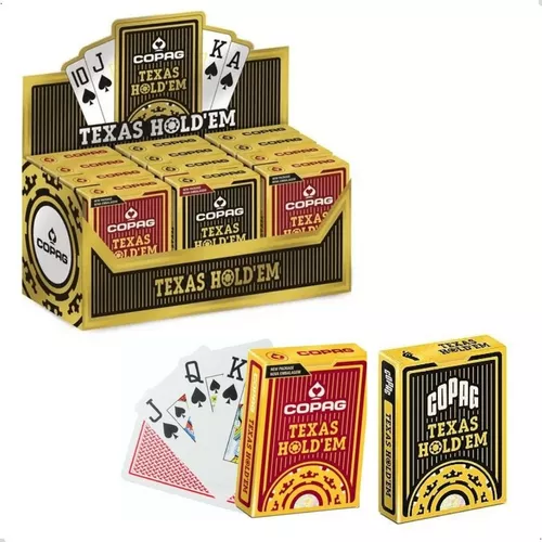 Copag Baralho Texas Hold'em Jogo Cartas Profissional Poker Naipe