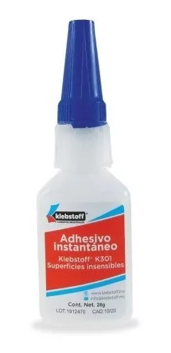 Pegamento Instantáneo Cianoacrilato Uso Industrial 28gr