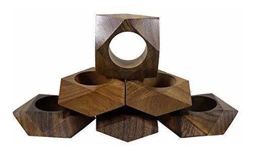 The Ascent Wooden Napkin Rings Set Of 6 For Wedding Party De