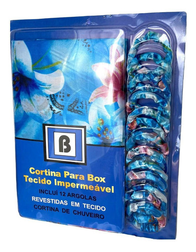 Cortina Para Banheiro Box Estampada 1.80cmx1.80cm