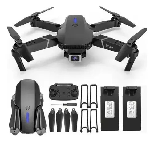 Drone Aéreo Iigenai E88 Mini Dobrável FPV com Câmera 4K e 2 Baterias