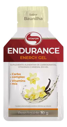 Endurance Energy Gel (sachê) Baunilha Vitafor