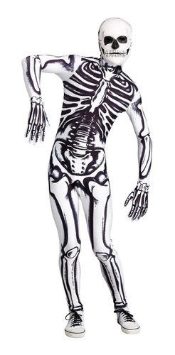 Disfraz Esqueleto Calavera Muerte Dia De Muertos Adultos 