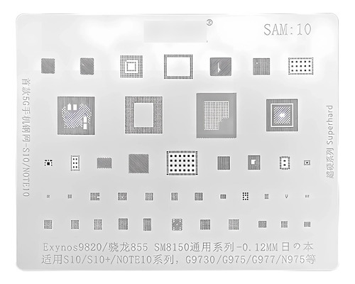 Stencil Compatible Con Samsung S10 S10plus Note 10 G9730