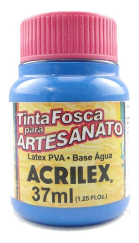Tinta Acrilex Fosca Para Artes. 37 Ml 568 Azul Ceruleo