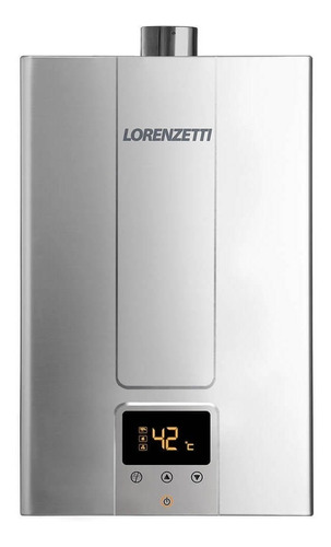 Aquecedor Agua A Gás Lorenzetti Glp 20 Litros Lz 2000de Inox Cor Prateado 127V/220V