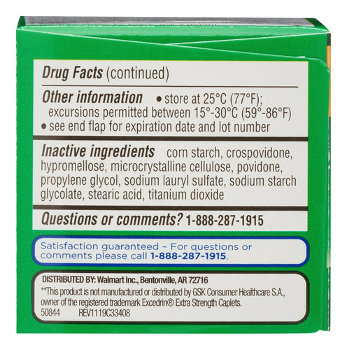 Equate Acetaminofen Y Aspirina Para Aliviar El Dolor 24 Pza