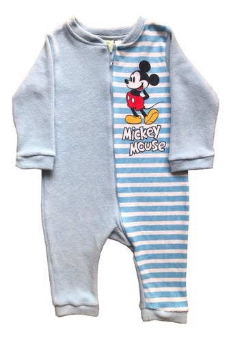 Pijama Enterito Nene Bebé Micropolar Mickey Original  Disney