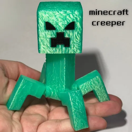 Muñeco Creeper Articulado Minecraft Película Figura Juguete