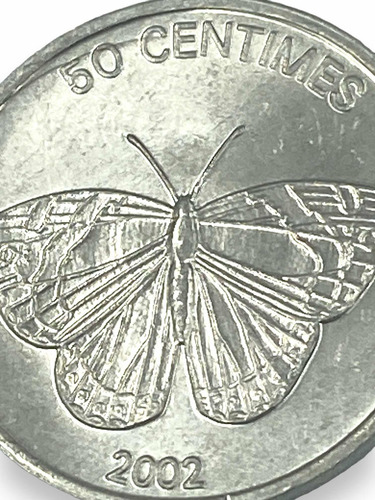 Moneda De República Democrática Del Congo 50 Céntimos Africa (Usado)